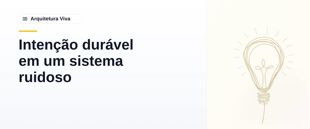 Intenção durável em um sistema ruidoso