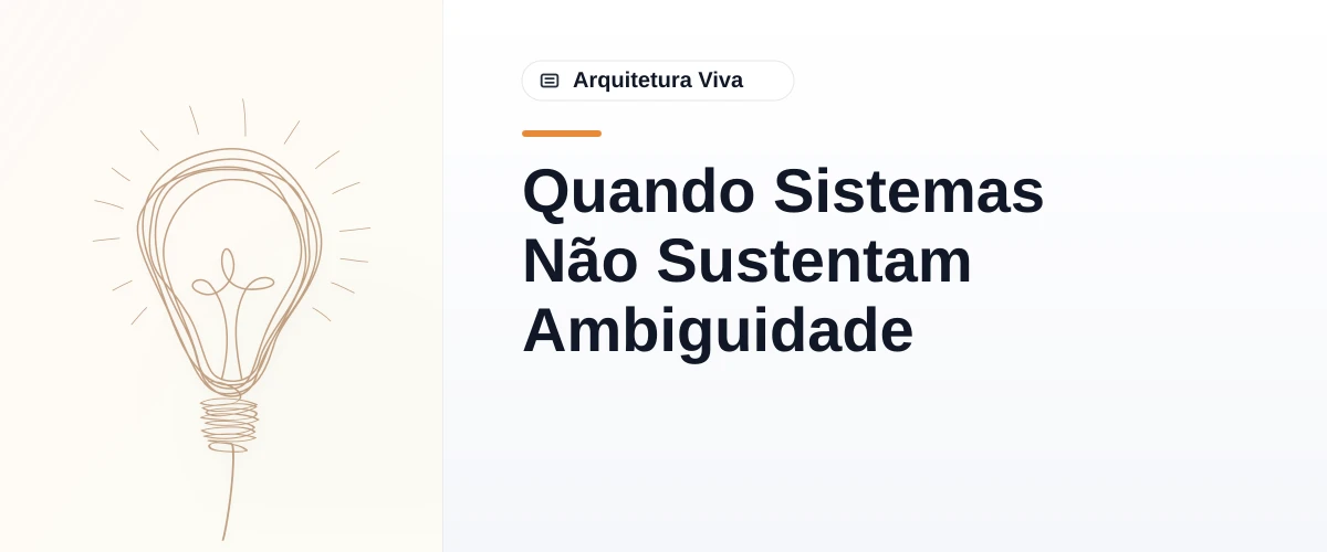 Quando Sistemas Não Sustentam Ambiguidade